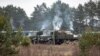 Українська військова техніка біля кордону з Білоруссю, листопад 2021 року