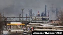Пожежа внаслідок удару безпілотника на Рязанському НПЗ, березень 2024 року