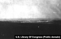 A distant view of Sevastopol during the siege