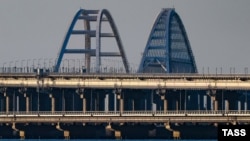 Вид на Керченский (Крымский) мост, 2023 год