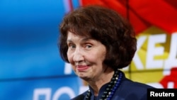 Гордана Сиљановска-Давкова, новата претседателка на Република Северна Македонија, Скопје, 8 мај 2024 година. 