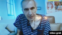 In a July 3 court hearing, which Georgian President Mikheil Saakashvili attended by video link, he was notably emaciated.