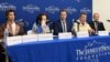 Participants of the Post-Russia Free Nations Forum at the Jamestown Foundation in Washington in April. 