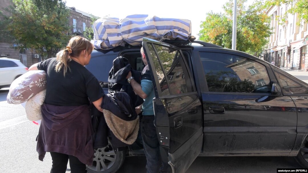 Tens of thousands of Nagorno-Karabakh Armenians have been leaving the breakaway Azerbaijani territory in recent days. 