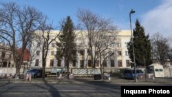 The Russian Embassy building in Bucharest (file photo)