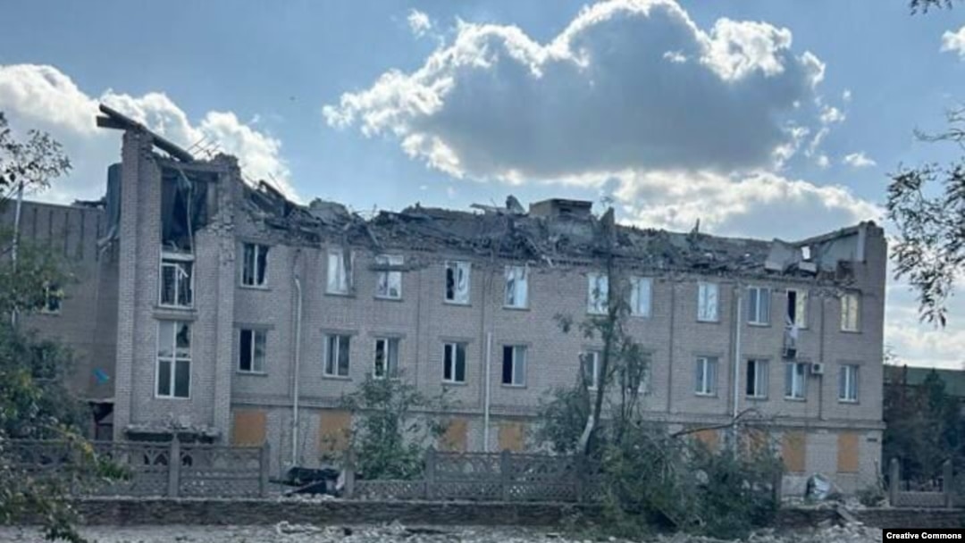 Бериславська лікарня після російського обстрілу, 5 жовтня 2023 року