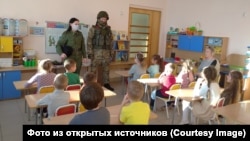 Участники вторжения в Украину в российксом детском саду