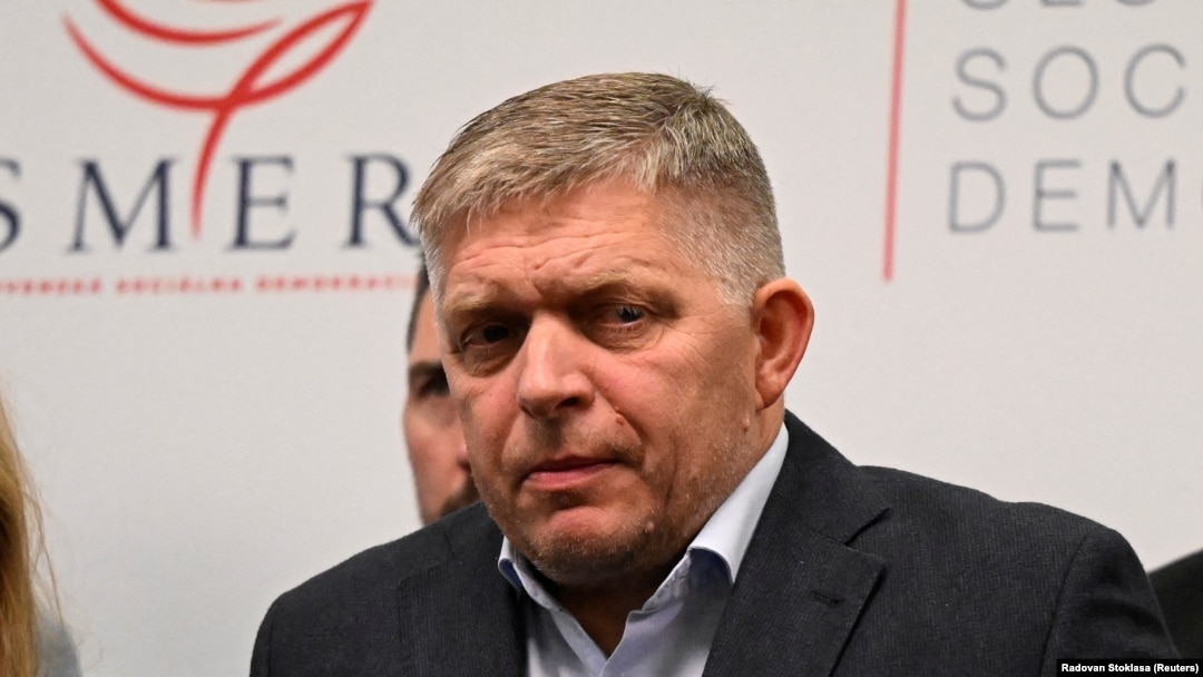 Robert Fico na pres-konferenciji u Bratislavi, Slovačka, 1. oktobra 2023.