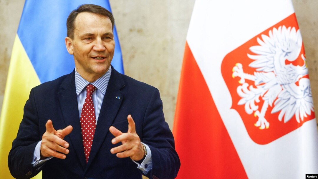 Radoslav Sikorski, poljski ministar spoljnih poslova, tokom ranije posjete Kijevu, 22. decembar 2023.