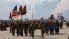 Soldați americani în timpul unei ceremonii de la Baza Aeriană Mihail Kogălniceanu. SUA au militari acolo, la fel ca și la scutul de la Deveselu. 