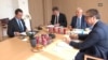 Sastanak kosovskog premijera Aljbina Kurtija, specijalnog predstavnika EU za dijalog Miroslava Lajčaka, visokog predstavnika EU za spoljnu politiku i bezbednost Josepa Borrella i predsednika Srbije Aleksandra Vučića u Briselu, 18. avgust 2022.