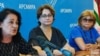 Слева направо: Лариса Тарба, Наира Амалыа и Изида Чаниа