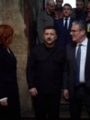 Президент Володимир Зеленський та прем'єр-міністр Великої Британії Кір Стармер, Київ, Софійський собор, 10 травня 2025 року