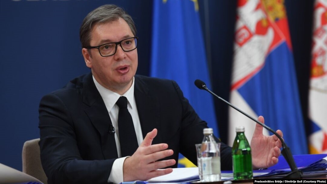 Serbian President Aleksandar Vucic (file photo)