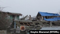 Пошкоджені будинки в Очакові