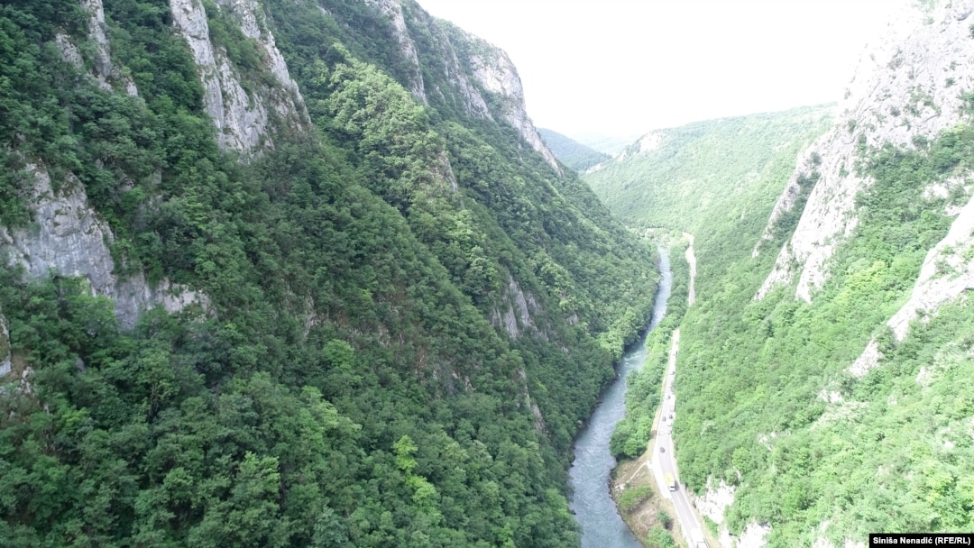 Kanjon rijeke Vrbas, nedaleko od mjesta gdje je Viaduct trebao da gradi hidroelektrane, Banjaluka, 26. maj 2022. 