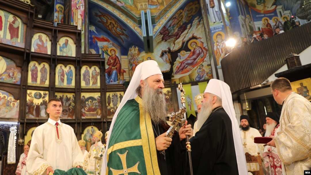 Zajednička liturgija Srpske pravoslavne crkve (SPC) i Makedonske pravoslavne crkve (MPC) - Ohridske arhiepiskopije u Skoplju , 24. maj 2022. 