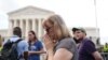 Zagovornici zabrane pobačaja ispred Vrhovnog suda SAD-a u Washingtonu, DC, 24. juna 2022.