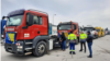 Protest prijevoznika u Sarajevu 9. marta 2022. zbog povećanja cijena goriva.
