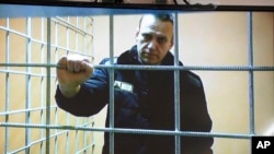 Imprisoned Russian opposition leader Aleksei Navalny