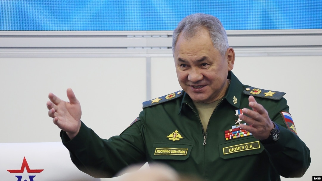 На фото міністр оборони Російської Федерації Сергій Шойгу. Чиновники в Росії не отримали обіцяної броні від мобілізації і тікають за кордон