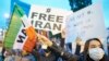 تجمع ایرانی‌های مقیم کانادا در همبستگی با معترضان به جان باختن مهسا امینی در بازداشت گشت ارشاد