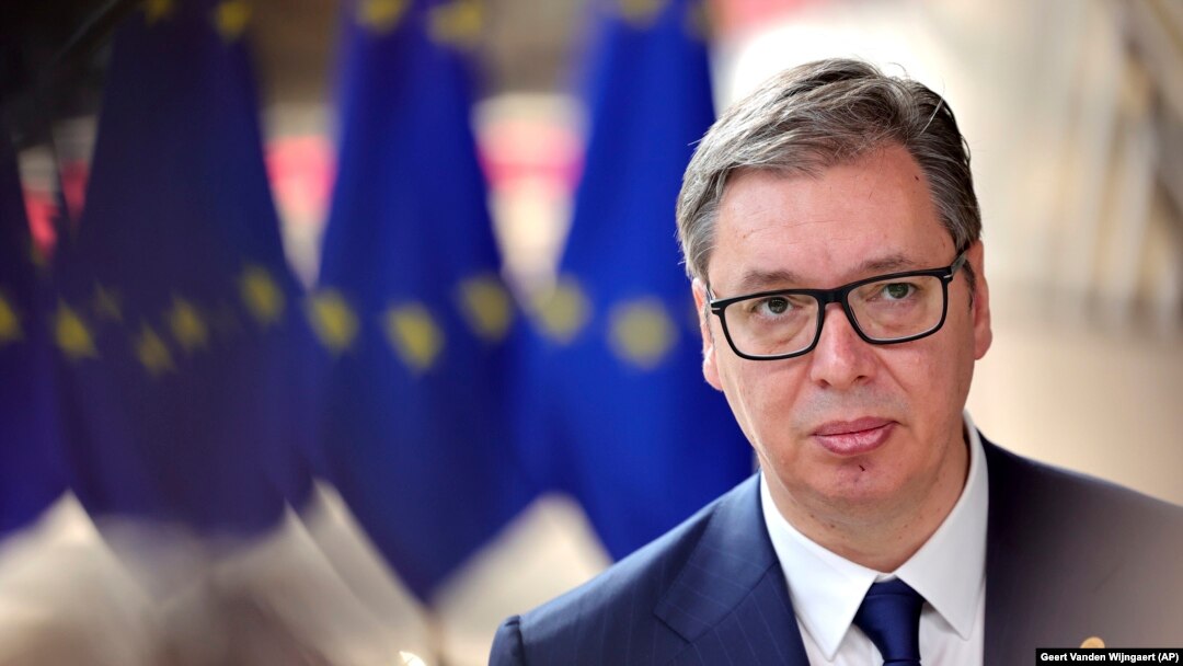 Predsednik Srbije Aleksandar Vučić na samitu EU u Briselu, 23. jun 2022.