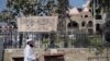 A man walks past the Jamia Haqqania seminary in Pakistan's Khyber Pakhtunkhwa Province (file photo)