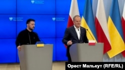 Президенти України Володимир Зеленський (л) і Анджей Дуда, архівне фото