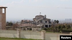 Zgrada u gradu Erbil u Iraku uništena u raketnom napadu za koji je Iran preuzeo odgovornost, 13. mart 2022.