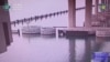 This video taken from footage released by the Ukrainian Security Service on June 3 shows an explosion at the Kerch Bridge connecting Crimea with Russia. The SBU claimed it carried out a special operation.
