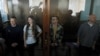 Four Russian journalists have been sentenced to 5 1/2 years in prison for their links to the team of the late opposition leader Aleksei Navalny. (file photo)