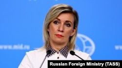 რუსეთის საგარეო საქმეთა სამინისტროს პრესსპიკერი მარია ზახაროვა.
