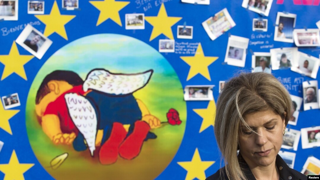 Tima Kurdi, ujna nastradalog dečaka Aylana Kurdija na protestu u Briselu