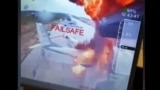 Скріншот із відео ударів СБУ по літаках стратегічної авіації Росії на аеродромі «Бєлая» в Іркутській області РФ, 1 червня 2025 року