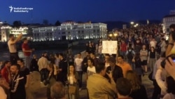 Thousands Protest In Skopje As Macedonia Sets Early Elections