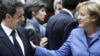 Nikola Sarkozi i Angela Merkel na Samitu u Briselu