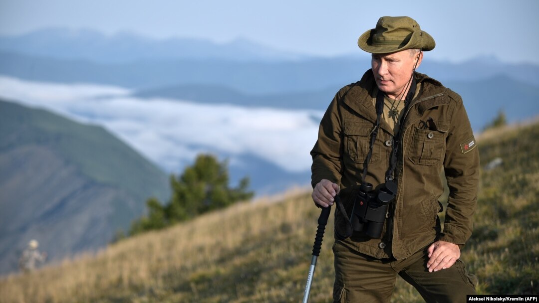 Predsjednik Rusije, Vladimir Putin, pozira na planinarenju za vrijeme odmora u Tuvi, na jugu Sibira