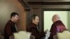 Judecătorii CCR Valer Dorneanu, Cristian Deliorga și Gheorghe Stan. Primul, care e și președintele CCR, a fost deputat PSD, iar Deliorga și Stan au fost numiți chiar de fosta putere la CCR, din partea celor două Camere ale Parlamentului, ultimul direct de la SIIJ