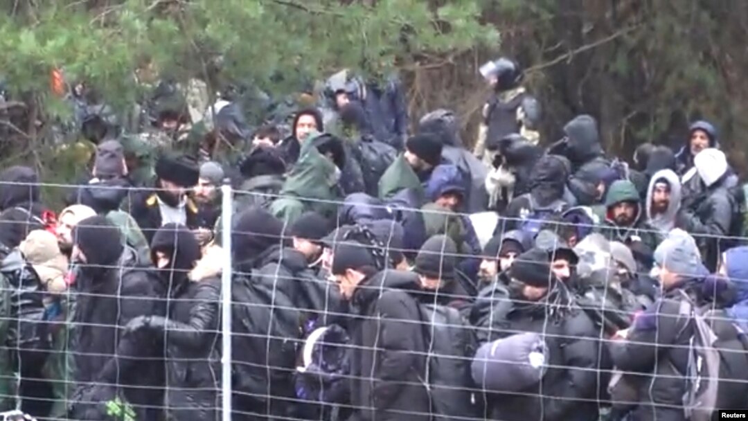 Мігранти на білорусько-польському кордоні, листопад 2021 року