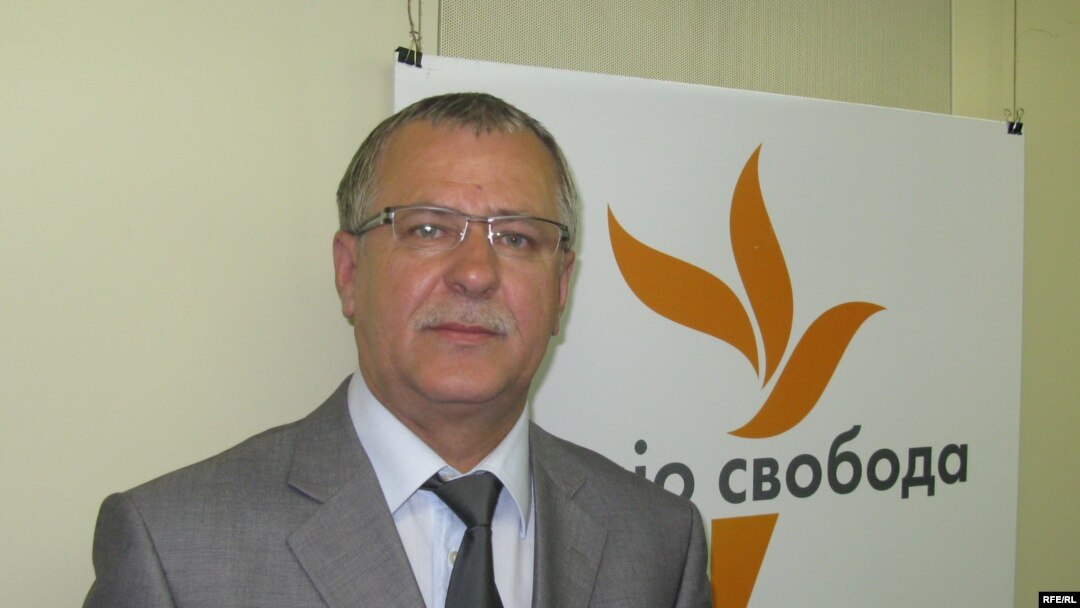 Василь Вовкун у студії Радіо Свобода