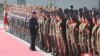 North Korean leader Kim Jong Un inspects soldiers last month.