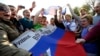 Пророссийский митинг в Луганске. Апрель 2014 года