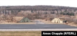 Hangars at Milovice Air Base.