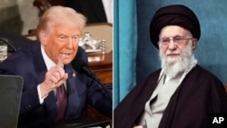 Американскиот претседател Доналд Трамп и врховниот лидер на Иран, ајатолахот Али Хамнеи 