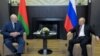 Лукашэнка і Пуцін на сустрэчы ў Сочы ў траўні 2021 году.