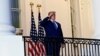 Претседателот на САД Доналд Трамп по враќањето во Белата куќа, Вашингтон, 05.10.2020.