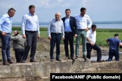 Petre Daea, fostul ministru al Agriculturii în perioada 2016-2020, la inaugurarea unei lucrări de irigații