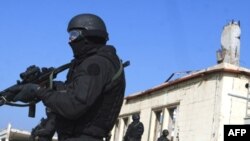 Pripadnici specijalne jedinice Kosovske policije na treningu blizu Prištine