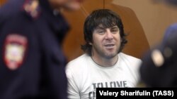 Temirlan Eskerkhanov appears in court in Moscow in July 2017.